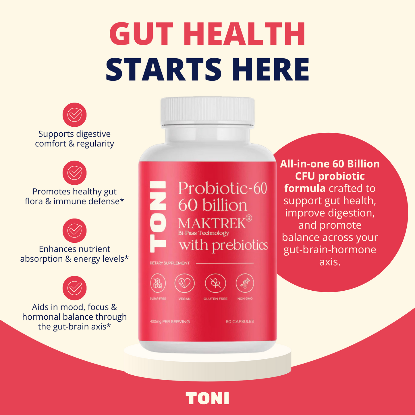Probiotic 60 Billion CFU